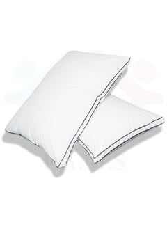 F.A.M.S Luxury Hotel Pillow | 1400 Gram | Premium Cotton | 70 x 50 CM | Hotel Collection Bed Pillows Set of 2 - Microfiber Cloud Hotel Pillow  - Image 2