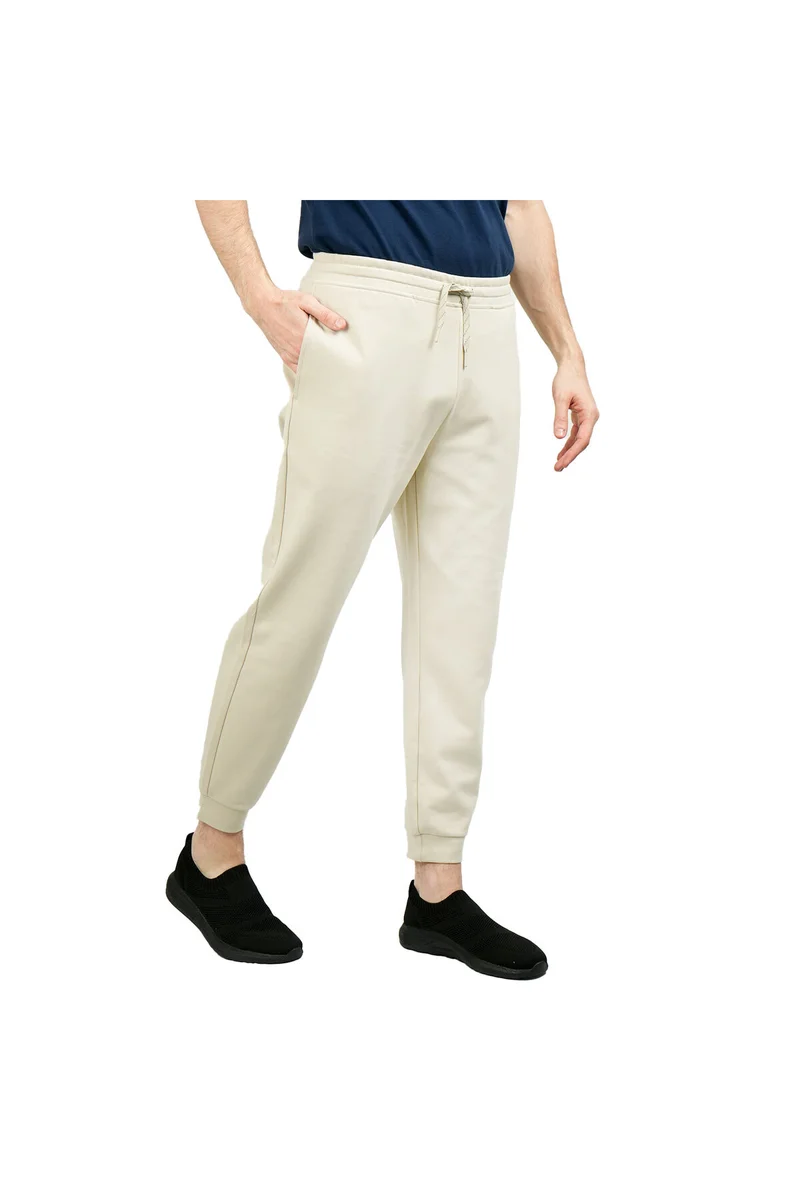 جيوردانو بنطلون رياضي رجالي بقصة ضيقة بلون بيج
