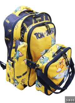 Gharibo Bags School backpack with lunch bag Size 17 model 32 Tom & Jerry  - Image 3