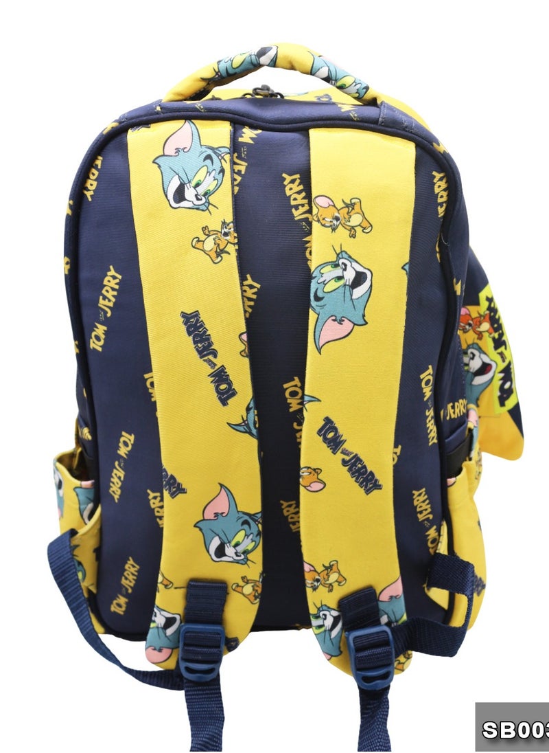 Gharibo Bags School backpack with lunch bag Size 17 model 32 Tom & Jerry  - Image 5