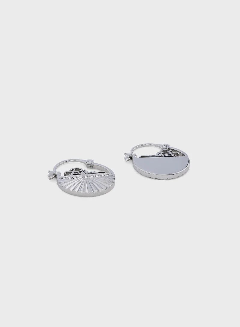 POLICE Stainless Steel Earrings With Crystals