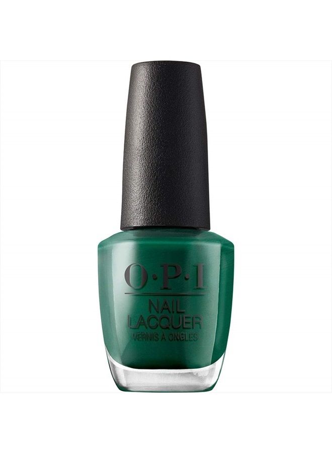 OPI Nail Lacquer, Opaque & Vibrant Crème Finish Green Nail Polish, Up to 7 Days of Wear, Chip Resistant & Fast Drying, High Shine, Stay Off the Lawn!!, 0.5 fl oz - Image 1