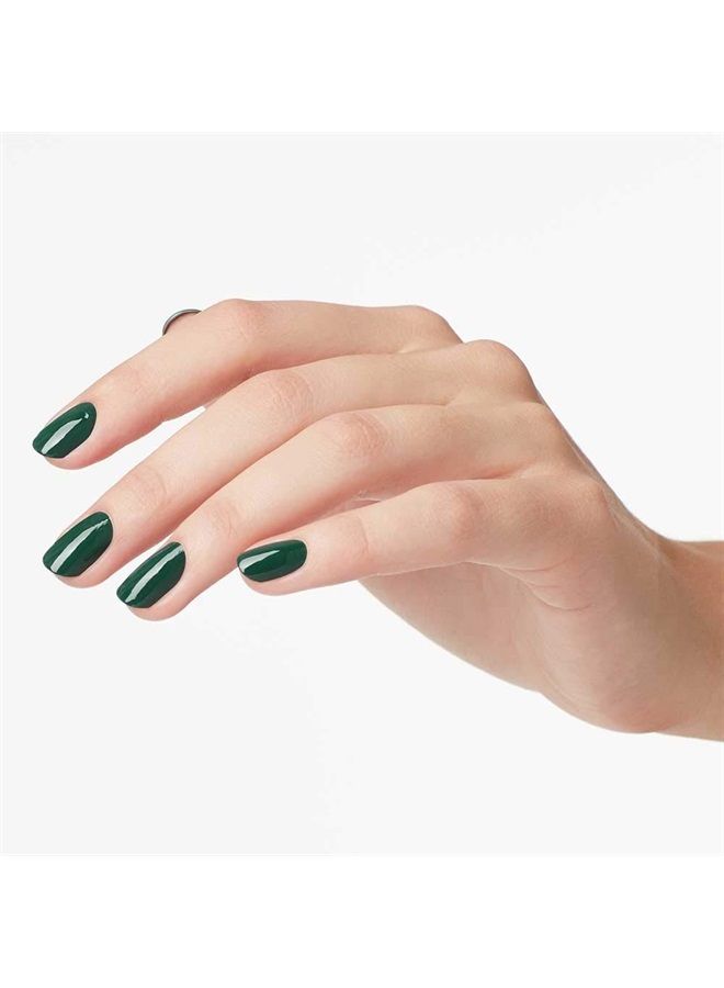 OPI Nail Lacquer, Opaque & Vibrant Crème Finish Green Nail Polish, Up to 7 Days of Wear, Chip Resistant & Fast Drying, High Shine, Stay Off the Lawn!!, 0.5 fl oz - Image 2