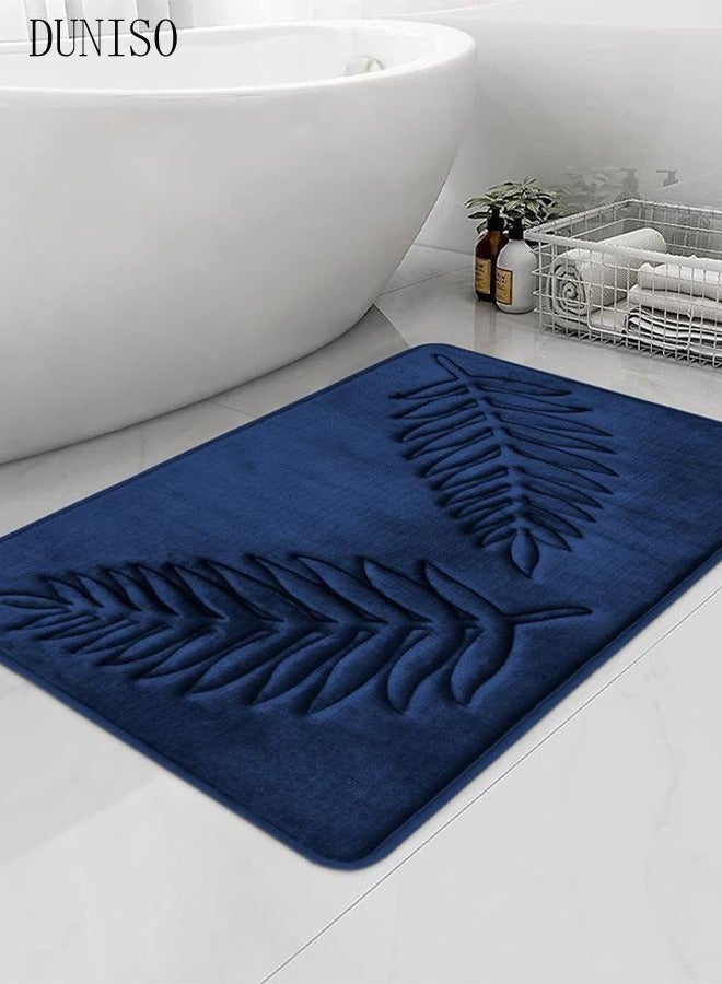 DUNISO 2 Pieces Bathroom Rugs Mat Super Soft Water Absorbent Microfiber Non-Slip Quick Drying Bath Tub Mat Toilet Rugs Perfect Bathroom Mats for Bathroom Tub and Shower - Image 3