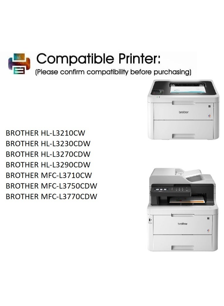 DR-247 Black  Drum Unit Replacement For Brother HL L3210CW, L3230CDW, L3270CDW, L3290CDW, MFC L3710CW, L3750CDW, L3770CDW (Black) - Image 5