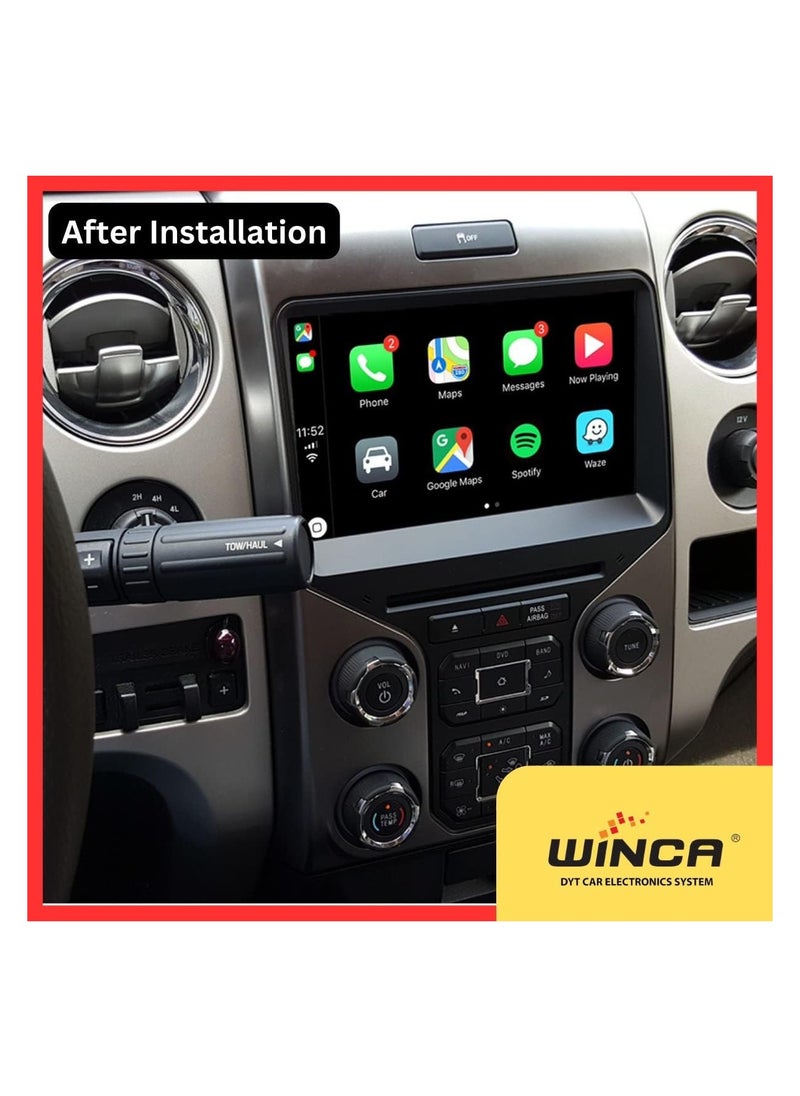 WINCA Car Android System With CarPlay Compatible With FORD 150 2013-2015 9 Inch 4+32GB Special Android System Full Touch Gps Navigation Multimedia Player Item-ford 150