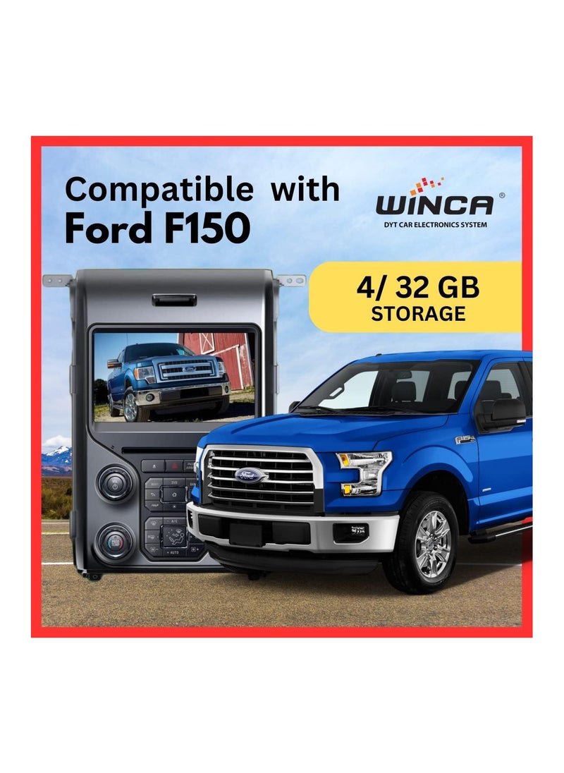 WINCA Car Android System With CarPlay Compatible With FORD 150 2013-2015 9 Inch 4+32GB Special Android System Full Touch Gps Navigation Multimedia Player Item-ford 150