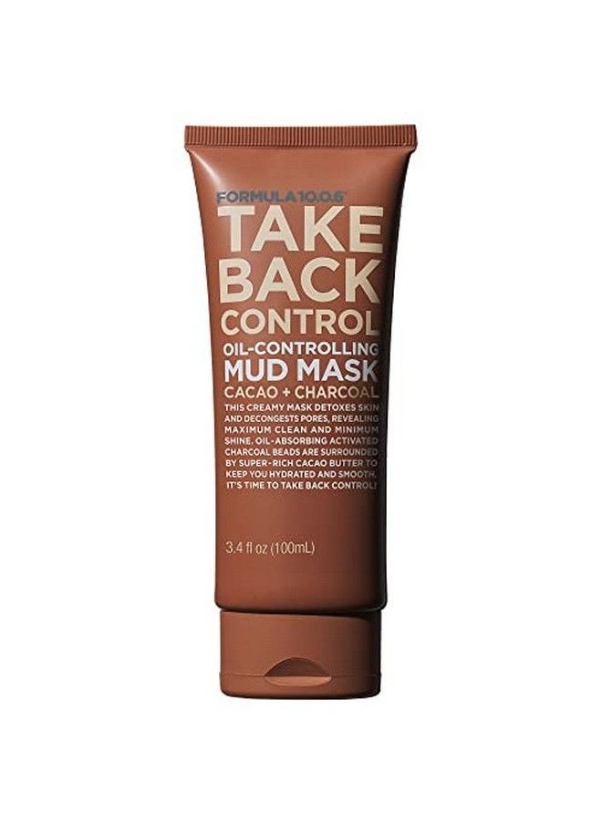FORMULA 10.0.6 - Take Back Control Oilcontrolling Mud Mask Creamy Mud Mask Detoxes Skin & Decongests Pores Vegan Parabenfree Sulfatefree & Crueltyfree 3.4 Fl Oz - Image 1