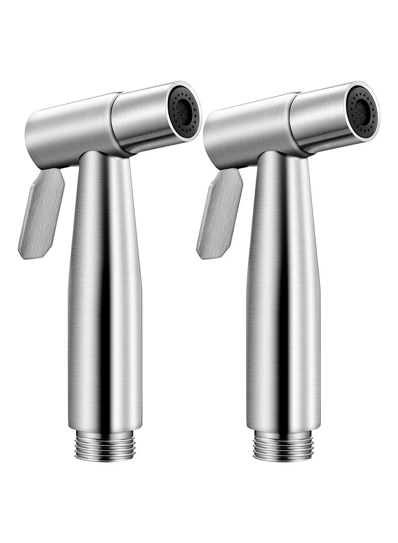 RATSAW 2 Pieces Bidet Toilet Sprayer Head Stainless Steel Handheld Bidet Sprayer Cloth Bathroom Diaper Sprayer For Kitchen And Toilet Cleaning - Image 1
