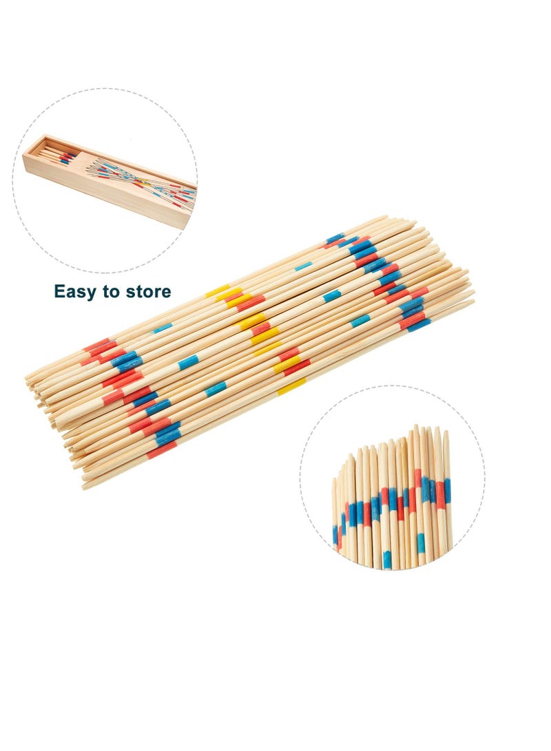 SUNSAR 3 Pack Pick Up Sticks, 93pcs Wooden Pick Up Sticks Boxed with Instructions,Fun Development Learning Toys for Children, Fun Family Game - Image 5