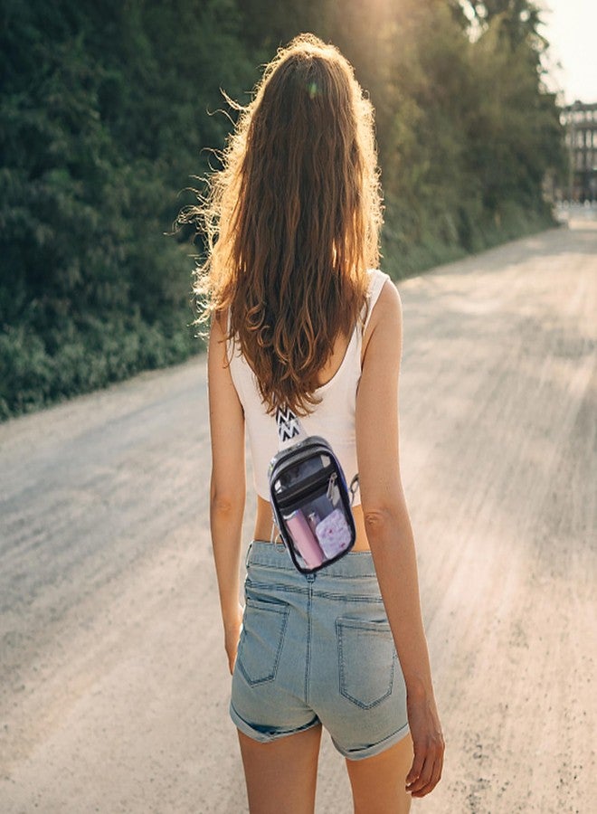COVAX Clear Sling Bag, Clear Bag Stadium Approved, Crossbody Fanny Pack for Women Men, Fashion Chest Bag for Festivals, Concerts, Sports Events (Mini) - Image 2