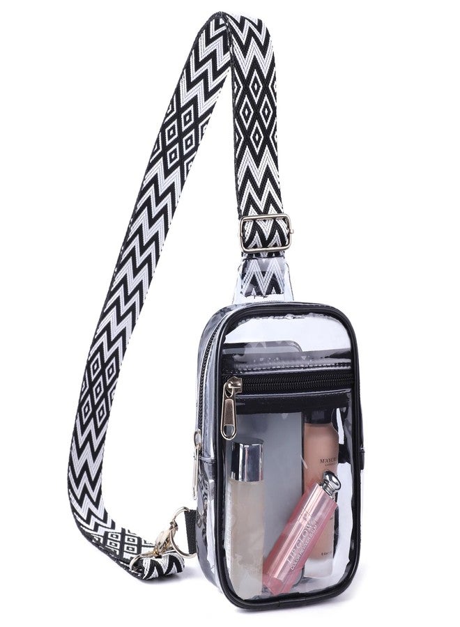 COVAX Clear Sling Bag, Clear Bag Stadium Approved, Crossbody Fanny Pack for Women Men, Fashion Chest Bag for Festivals, Concerts, Sports Events (Mini) - Image 1