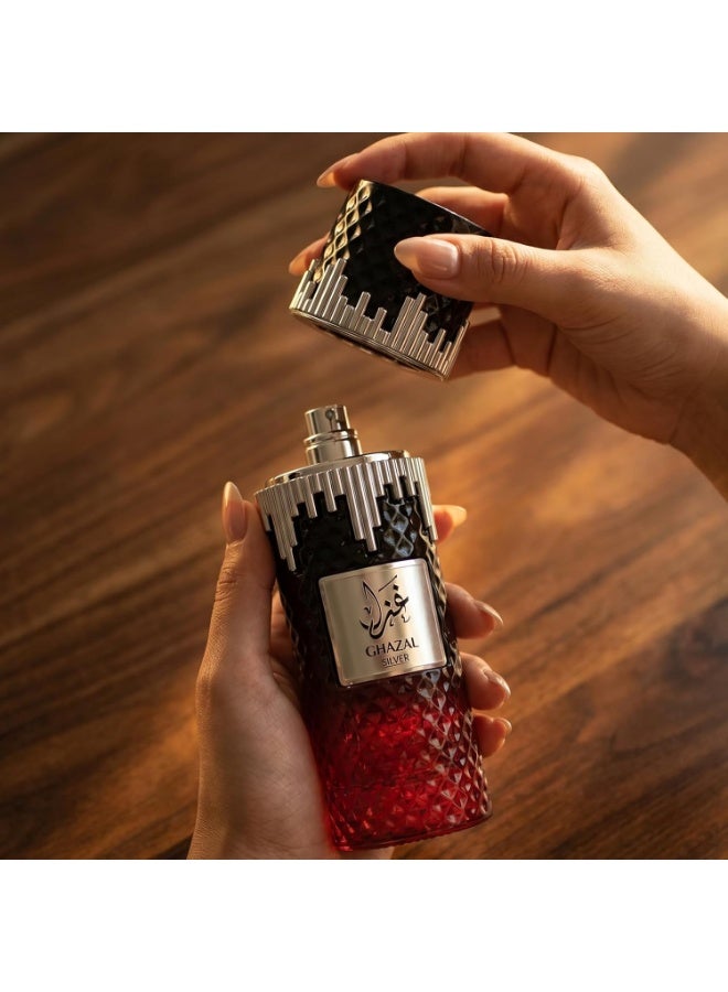 Al Absar Divine Ghazal Silver perfume 100ML - Image 3