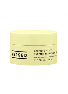 Doctor's Visit Instant Resurfacing Face Mask - AHA, BHA and Enzyme Exfoliating Mask Helps Reduce Hyperpigmentation Vegan (1.7 fl oz)