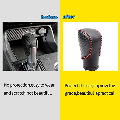 JINZHAO Auto Car Leather Gear Shift Knob Cover for Honda Accord 10th Gen 2018-2022 / Civic 2022-2023 /CRV 2023 / HR-V 2023 Accessories - Image 5