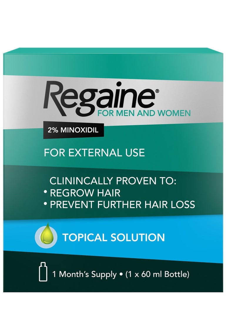 Regaine Topical Solution for Men and Women, 60 ml - Image 1