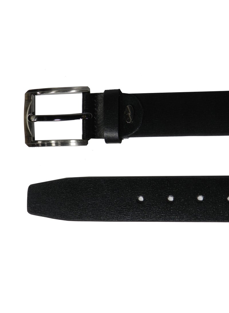 LAVERI LEATHER GENUINE LEATHER 40 MM FORMAL AND CASUAL BLACK BELT FOR MENS - Image 5