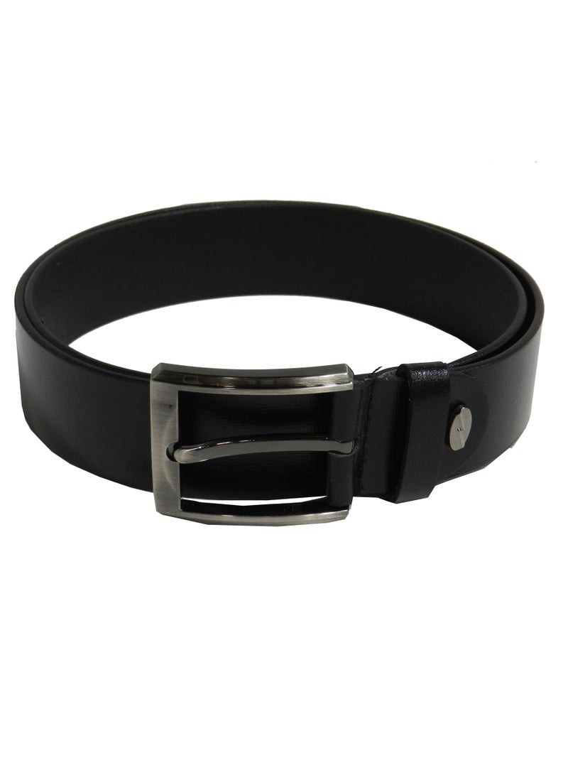 LAVERI LEATHER GENUINE LEATHER 40 MM FORMAL AND CASUAL BLACK BELT FOR MENS - Image 3