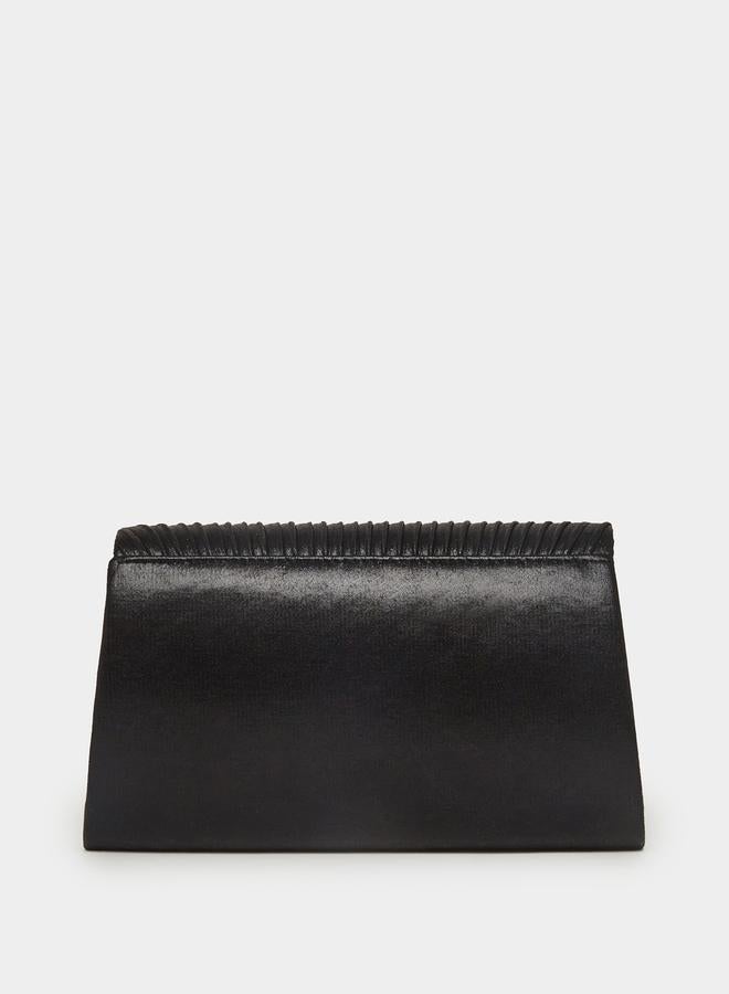 Styli Pleated Flap Clutch Bag  - Image 2