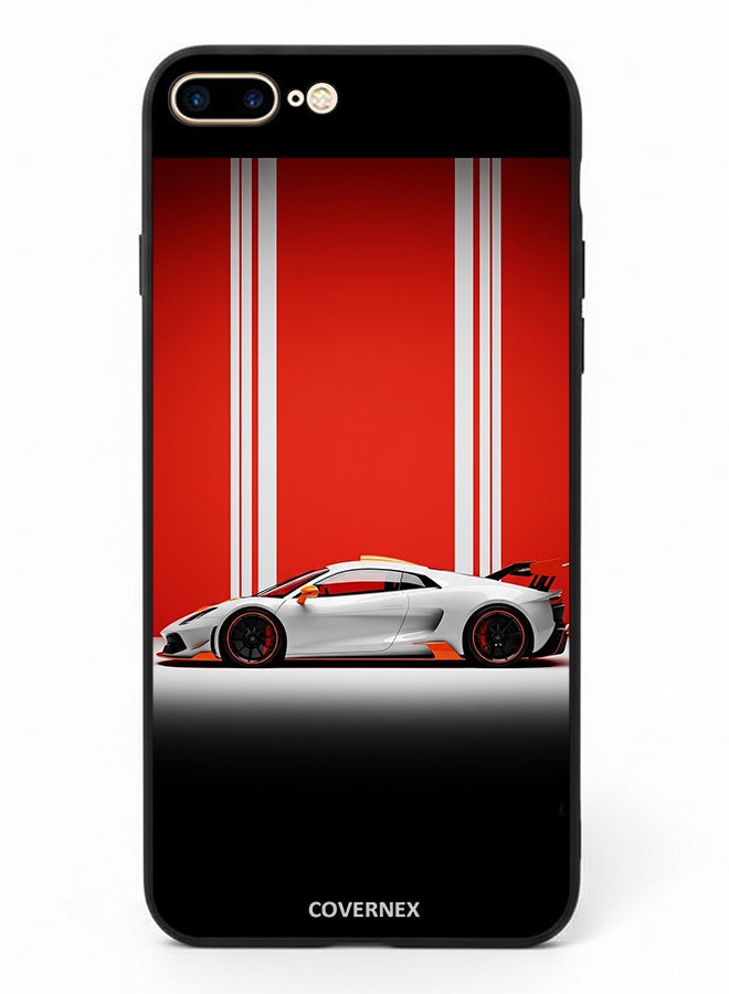 Covernex Apple iPhone 8 Plus Protective Case Cover Printed Featuring Modern Supercar Concept - Image 2