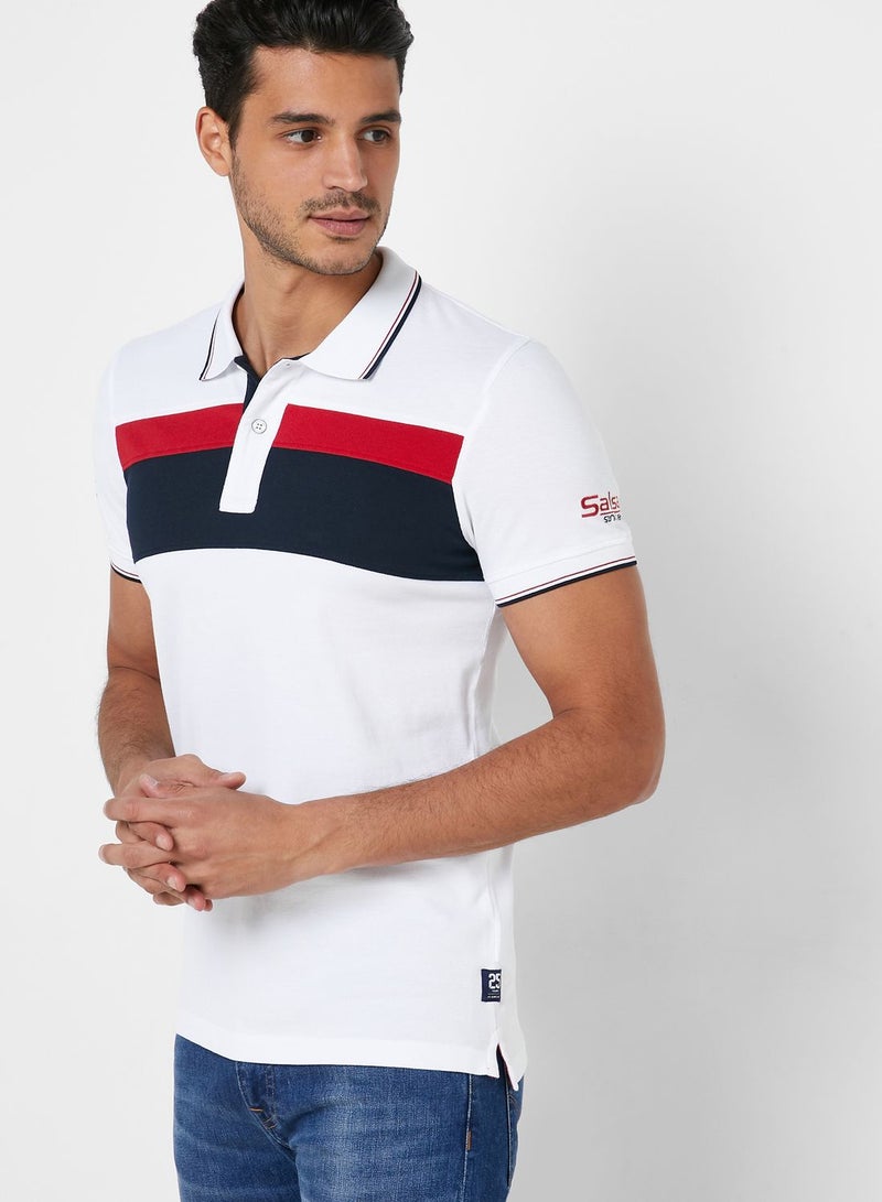 SALSA Emblem Slim Fit Polo - Image 1