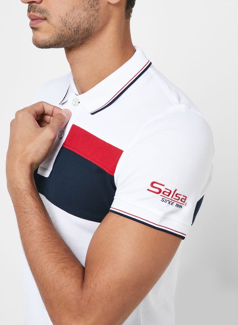 SALSA Emblem Slim Fit Polo - Image 3