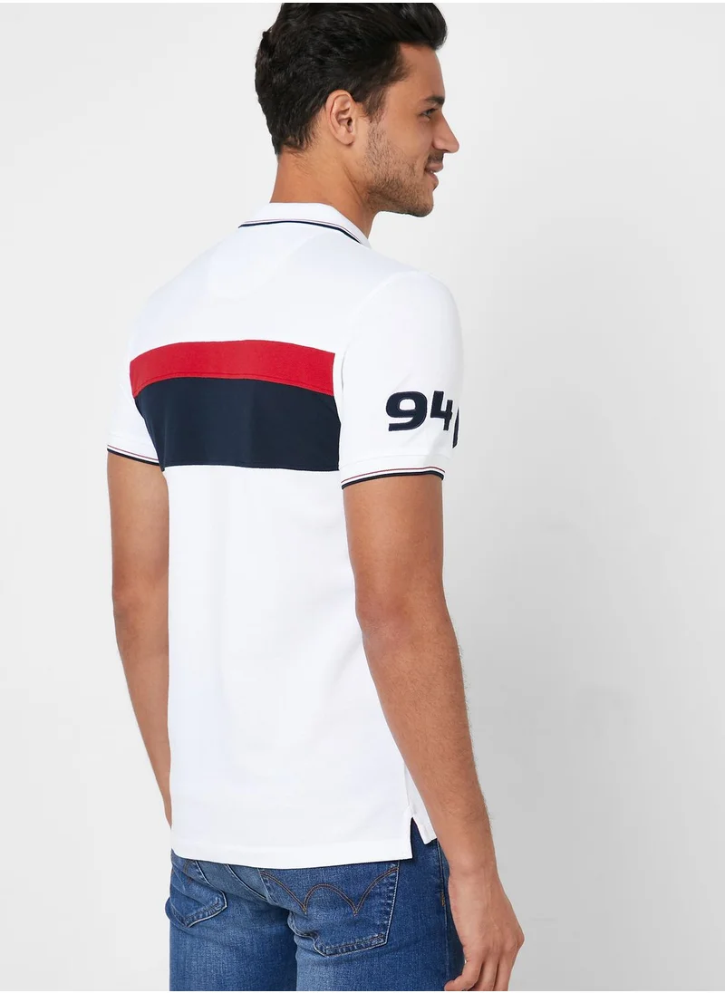 SALSA Emblem Slim Fit Polo