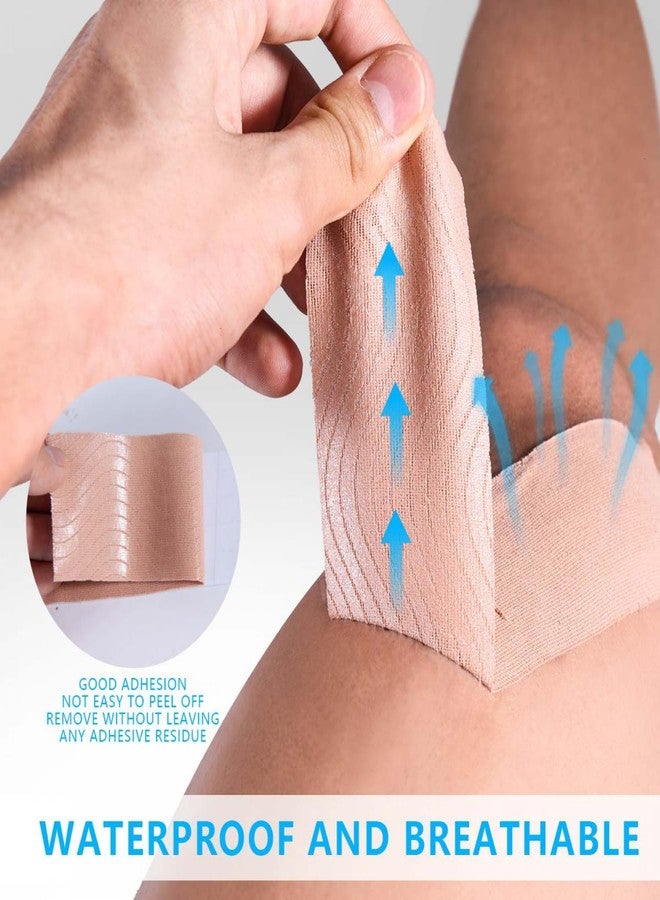 SenseYo 2 Pack Kinesiology Tape, Athletic Tape Supports Protects Muscles, Knees, Shoulders & Plantar Fasciitis, Waterproof & Hypoallergenic Kinesiology Tape (Skin Color) - Image 3