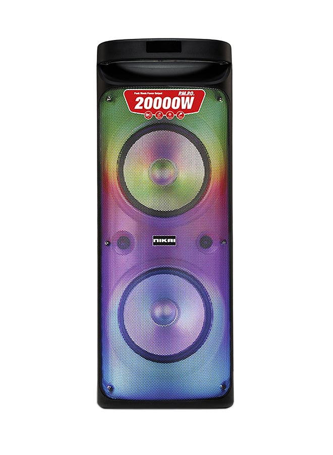 NIKAI Rechargeable Bluetooth Party Speakers 20000W PMPO TWS Stereo Channel, 2 Years Warranty NPRTY1060 Black - Image 1