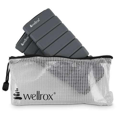 Wellrox Weighted Bangles – Adjustable Ankle and Wrist Weights for Women & Men – Set of Ankle Weights 2 lbs (1 lb Each Wrist Weight) | Weighted Arm Bands for Pilates, Yoga, Running & Walking (Grey) - Image 4