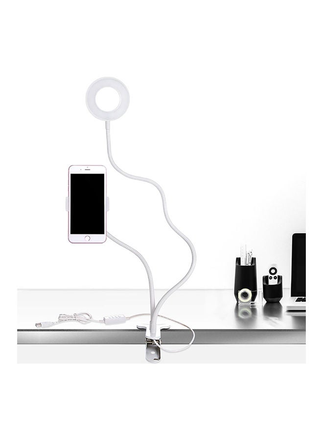 NIBEMINENT USB LED Selfie Light With Phone Clip White  - Image 2