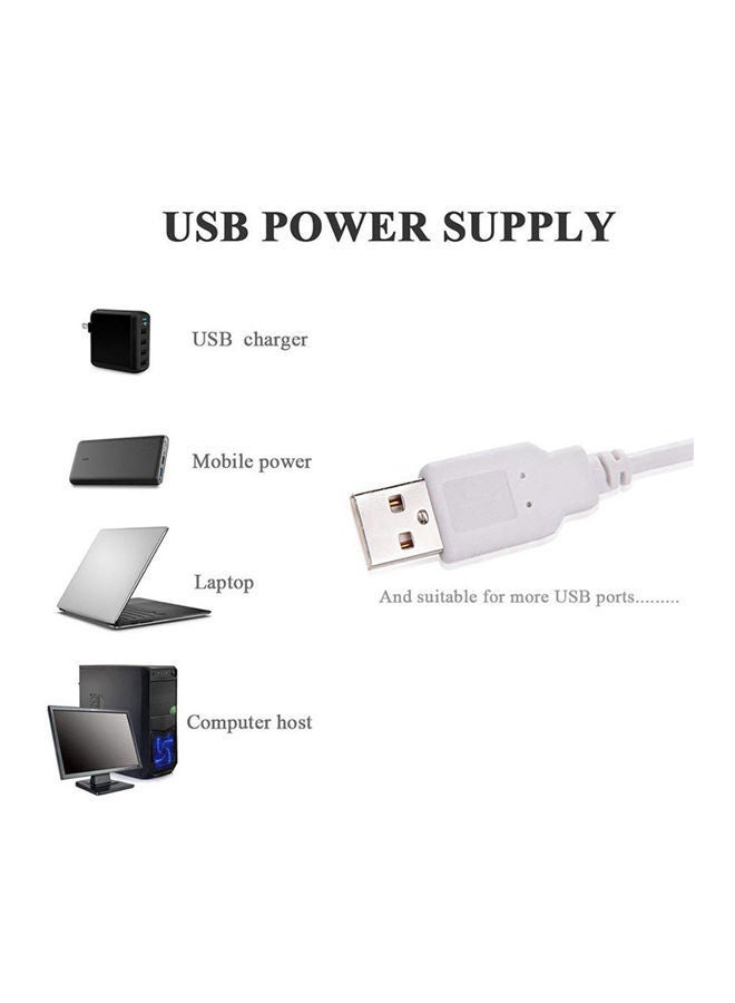 NIBEMINENT USB LED Selfie Light With Phone Clip White  - Image 4