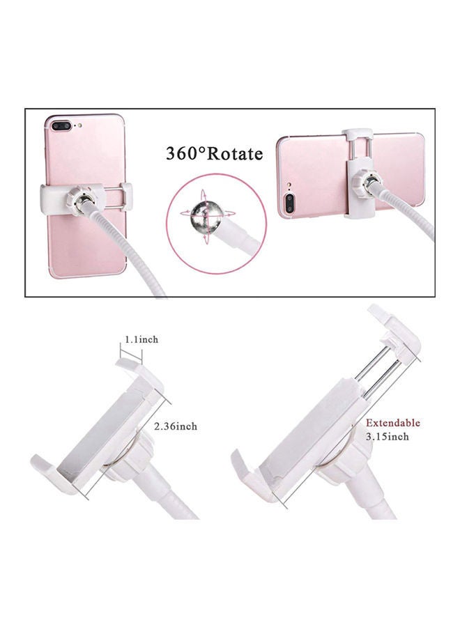 NIBEMINENT USB LED Selfie Light With Phone Clip White  - Image 3