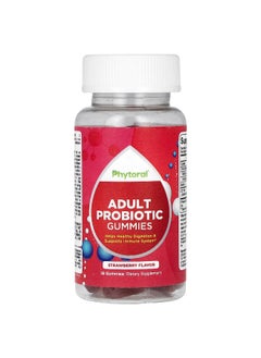 Phytoral Phytoral, Adult Probiotic Gummies, Strawberry, 5 Billion CFU, 30 Gummies (2.5 Billion CFU per Gummy)  - Image 1
