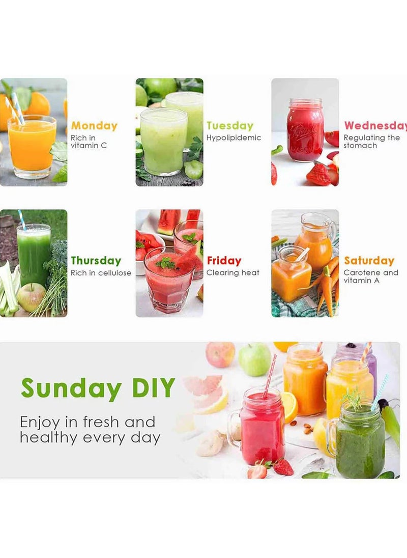LAC LAICHY - 4-in-1 Juicer & Blender - Electric Blender, Juicer, Chopper & Grinder 2-Speed Pulse Function, Powerful Versatile & Compact with Stainless Steel Body & Mesh Strainer | Motor Overheat Protection - Image 1