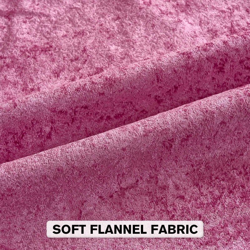 FUTEI Valentine's Day Hot Pink Flannel Throw Pillow Covers 18x18 Inch Set of 2,Soft Crushed Dimensional Textured Cushion Cases,Modern Home Decor for Couch Living Room - Image 2