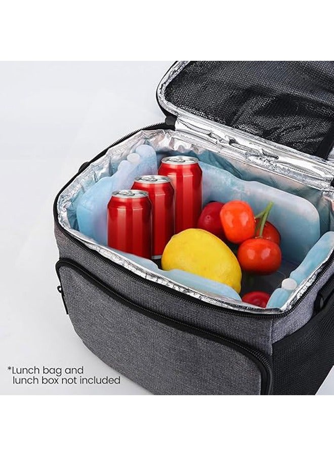 AL RAID Ice Packs 6Pcs Slim Cool Cooler Quick Freeze Reusable Long Lasting Cool Cooler Lightweight Insulated Thin Ice Box Keep Food Cold & Fresh, Ice Freezer Bag for School Lunch Box Picnic Camping Cooler Bag - Image 2