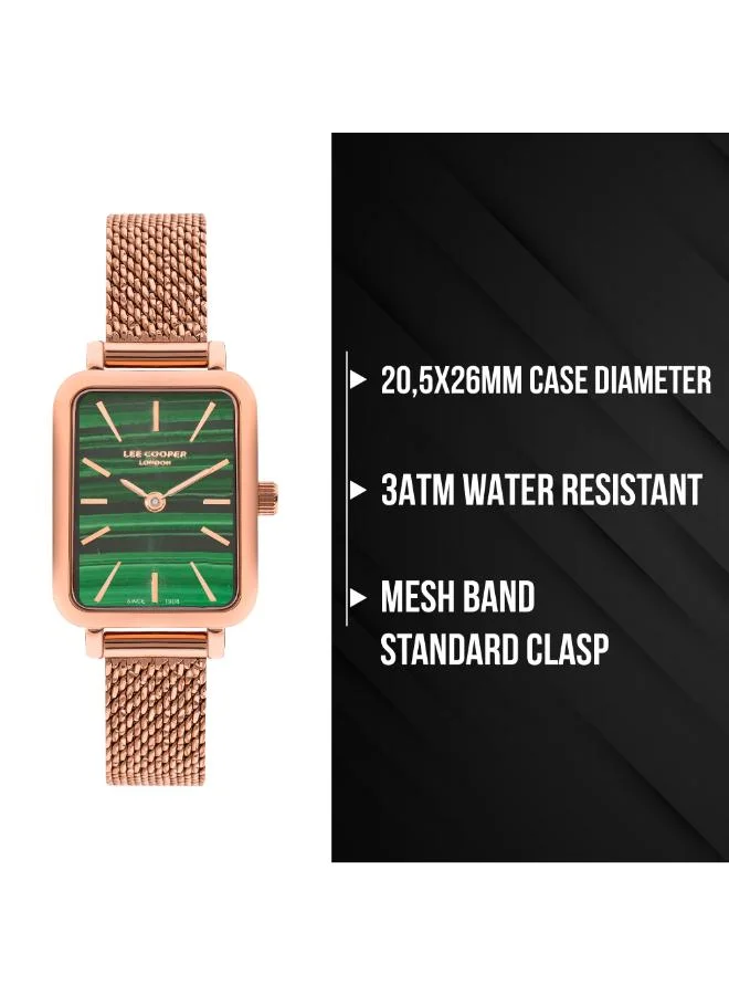 Lee Cooper  Women's Mesh Analog Watch LC07815.470 - 20,5x26 mm for Women | Best Price UAE