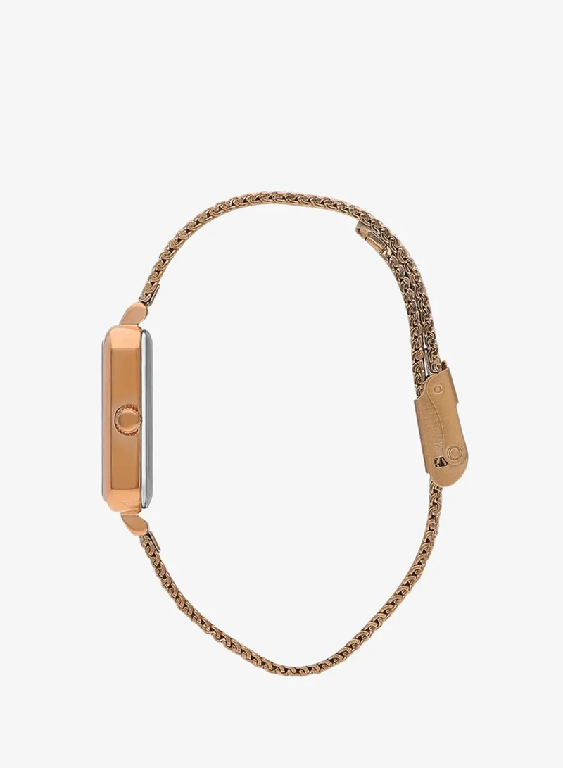 لي كوبر Women's Mesh Analog Watch LC07815.470 - 20,5x26 mm