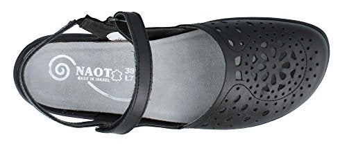 NAOT Women's Arataki Black Raven Lthr Maryjane Flat 5-5.5 M US - Image 3