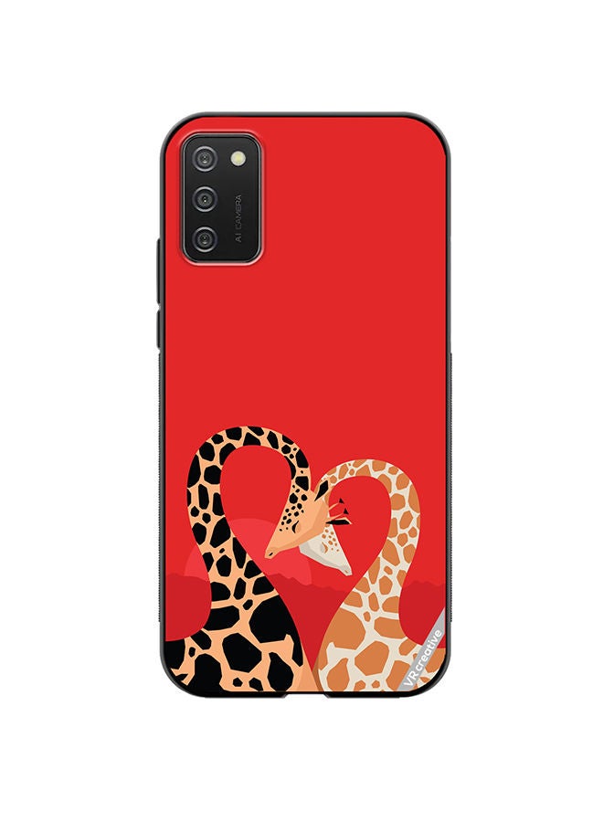 VR CREATIVE Protective Case Cover For Samsung Galaxy A03s Animal Love Design Multicolour - Image 1
