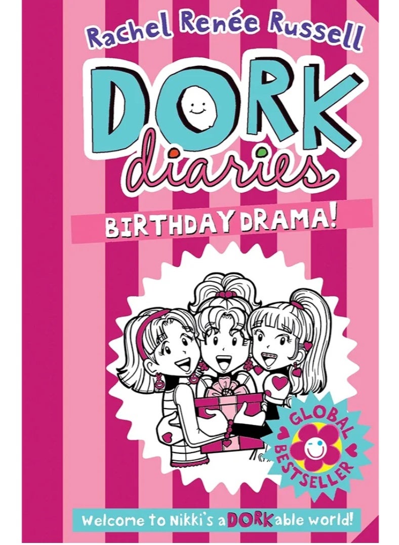 رواية Dork Diaries: Birthday Drama | قصص مضحكة للبنات والأطفال | سلسلة الأكثر مبيعاً عالمياً للكاتبة Rachel Renée Russell | يوميات نيكى، مغامرات مدرسية، كوميديا، وقصص مصورة للناشئين - Image 1