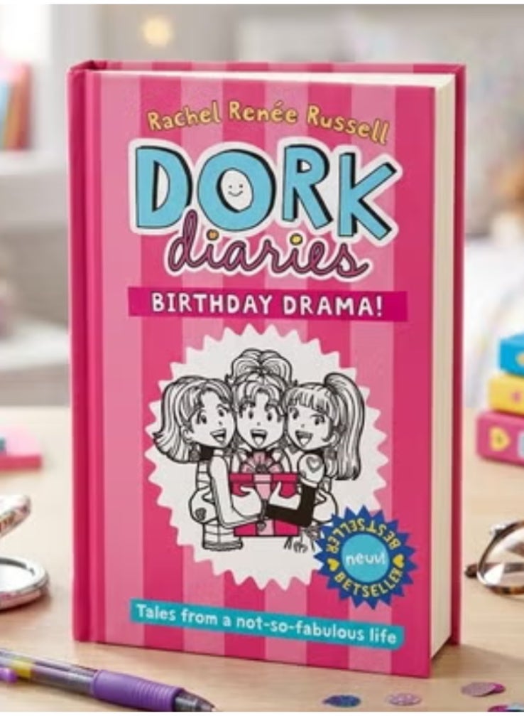 رواية Dork Diaries: Birthday Drama | قصص مضحكة للبنات والأطفال | سلسلة الأكثر مبيعاً عالمياً للكاتبة Rachel Renée Russell | يوميات نيكى، مغامرات مدرسية، كوميديا، وقصص مصورة للناشئين - Image 2