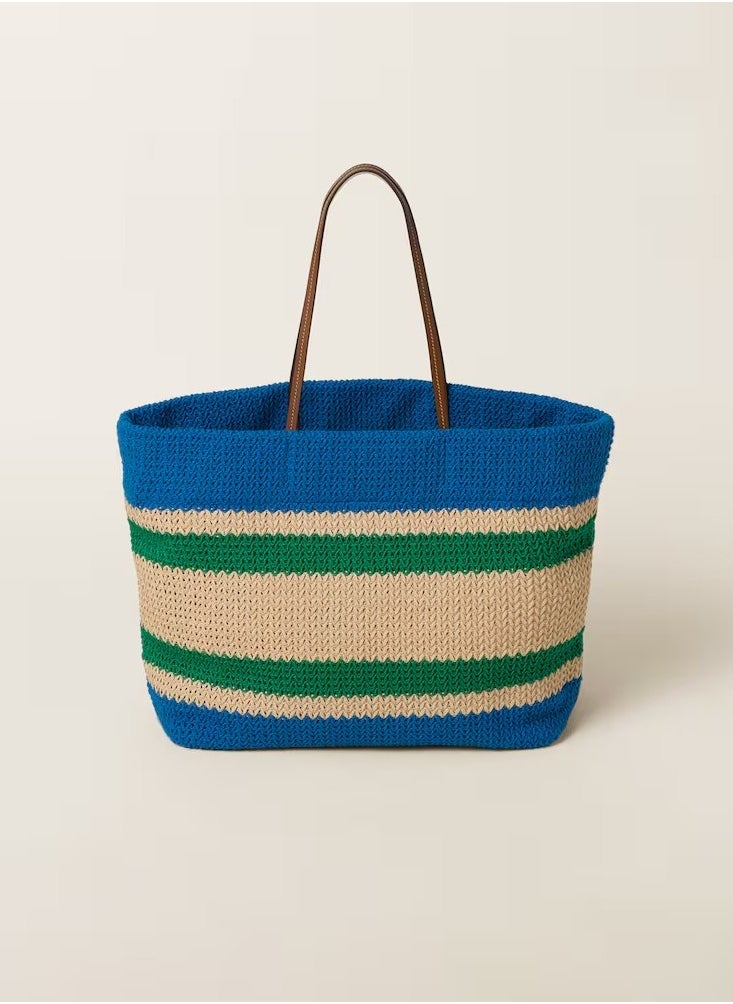 Miu Miu MIU Woven fabric tote bag  - Image 2