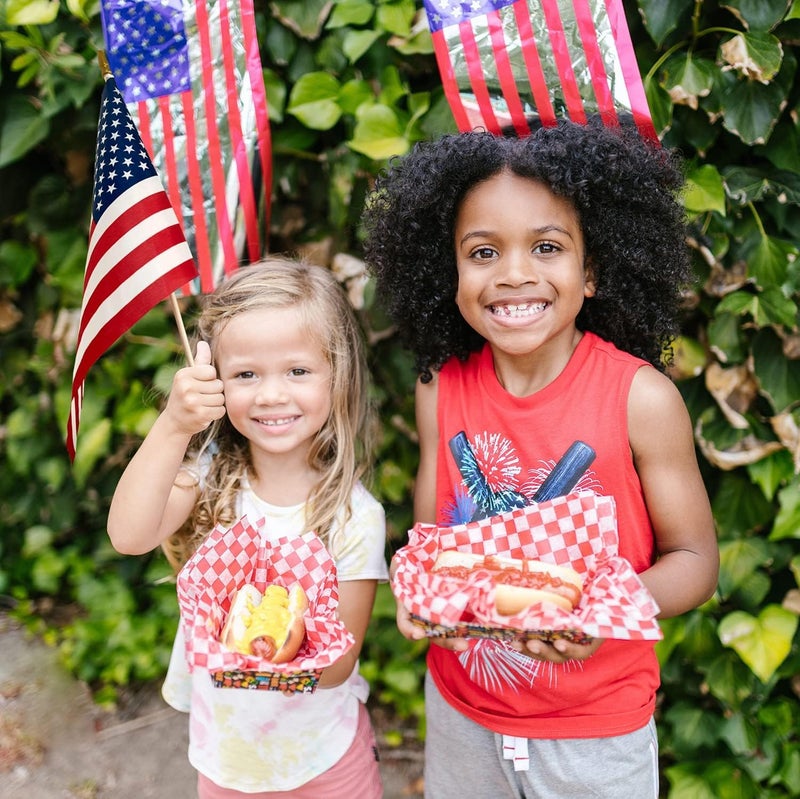 Uelfbaby 12 Pack Small American Flags on Stick Small US Flags/Mini American Flags for Outside 8x12 Inch American Hand Held Stick Flags with Kid-Safe Spear Top, Patriotic Veterans Day Decorations, 4th of July Decorations - Image 5