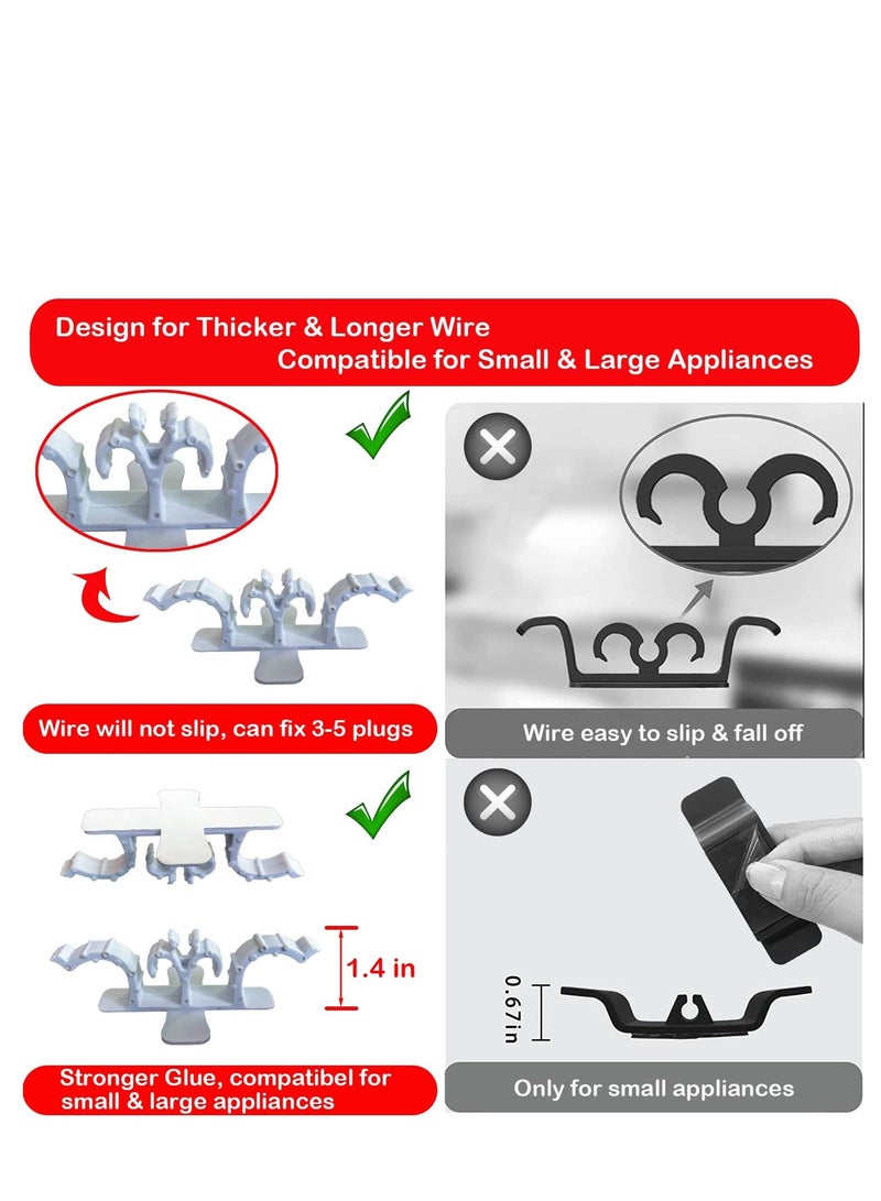 SYOSI 12 Pieces Cord Organizer For Appliances Upgraded Cord Keeper In 3 Colors - Image 3