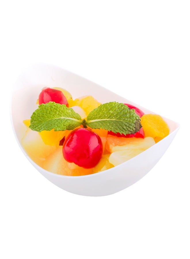 Restaurantware 2 Ounce Sauce Dishes, 100 Oval Dipping Cups - Mini Sized, Disposable, White Plastic Soy Sauce Bowls, Unique Design, For Appetizers, Sauces, Small Bites, At Buffets Or Parties  - Image 2