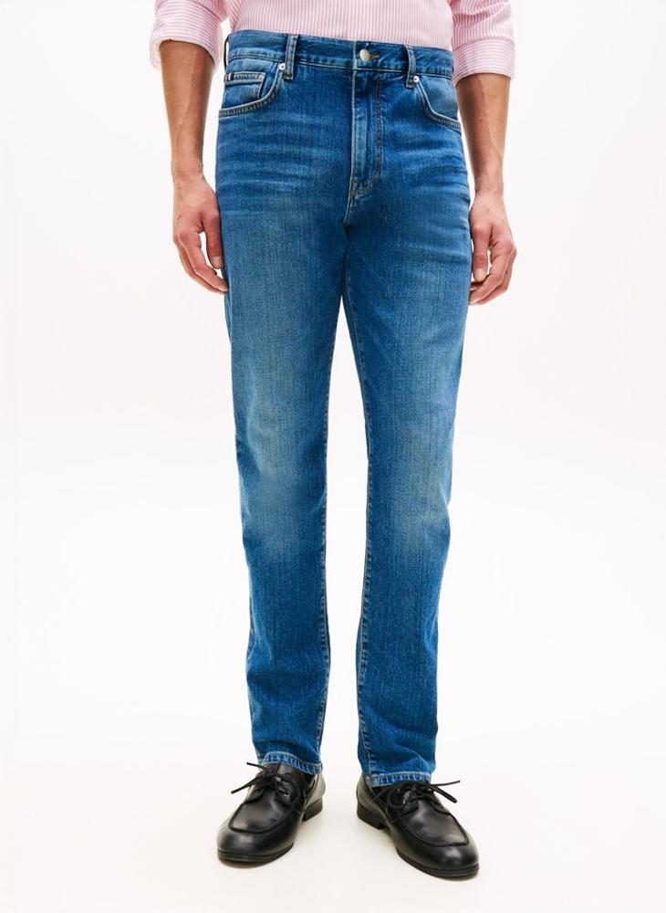 TOMMY HILFIGER Denton Whiskered Slim Straight Leg Jeans - Image 1