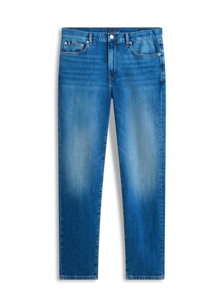 TOMMY HILFIGER Denton Whiskered Slim Straight Leg Jeans - Image 5