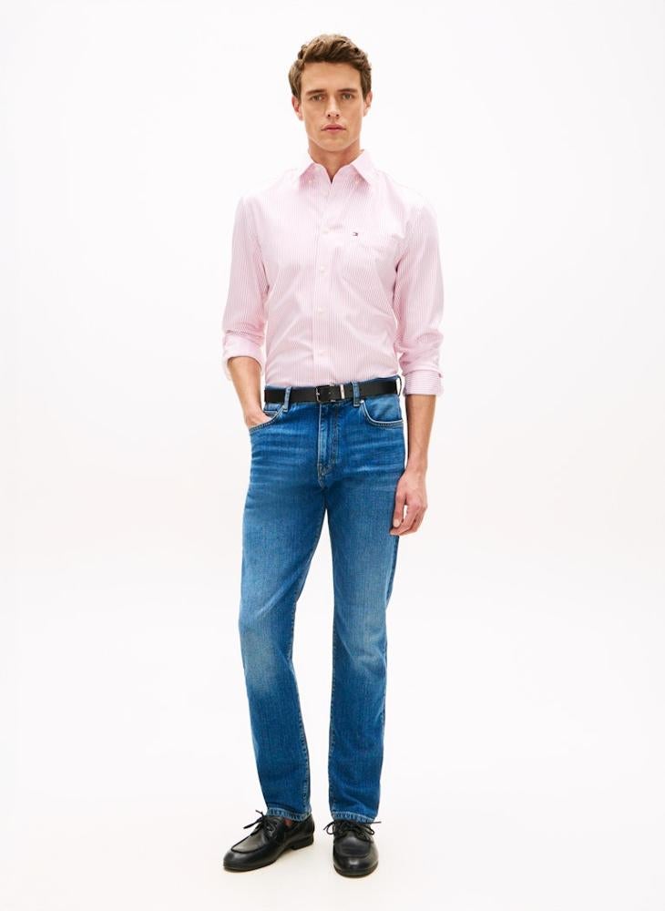 TOMMY HILFIGER Denton Whiskered Slim Straight Leg Jeans - Image 4